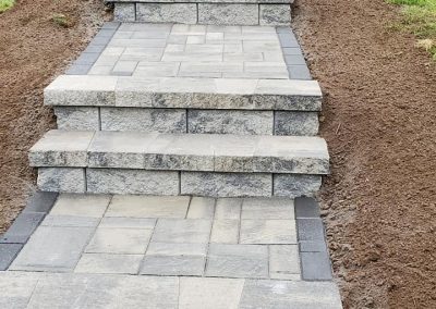 Stone Patio & Walkway Installation Project in Granby, CT